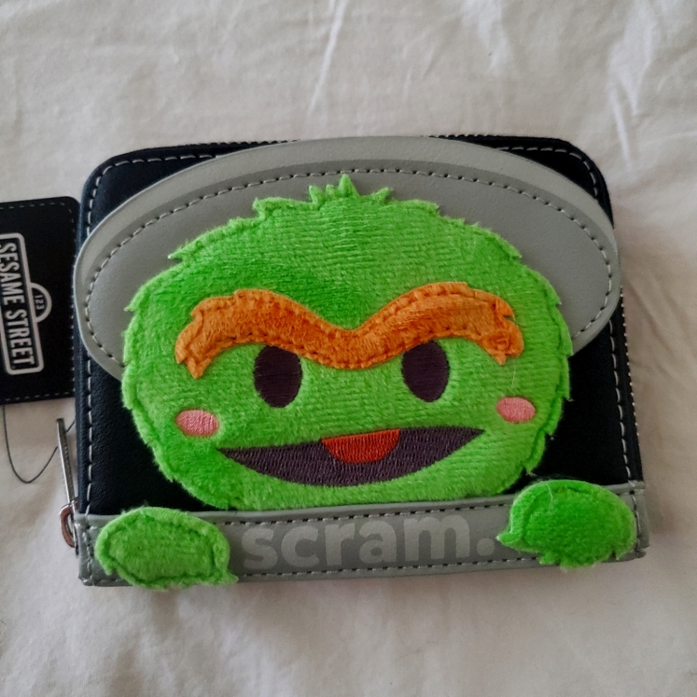 oscar the grouch loungefly x sesame street wallet
